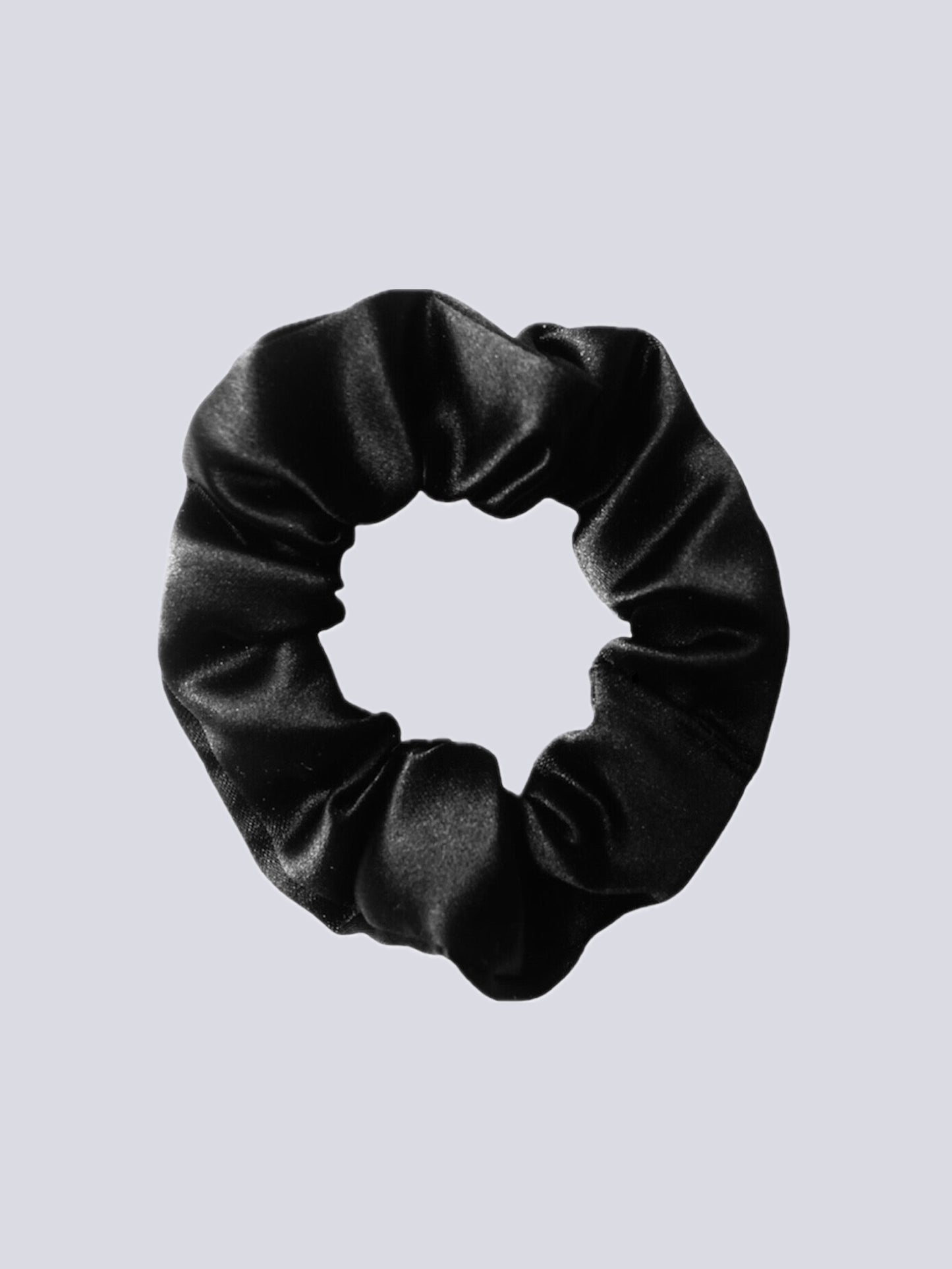 Black Satin Scrunchie